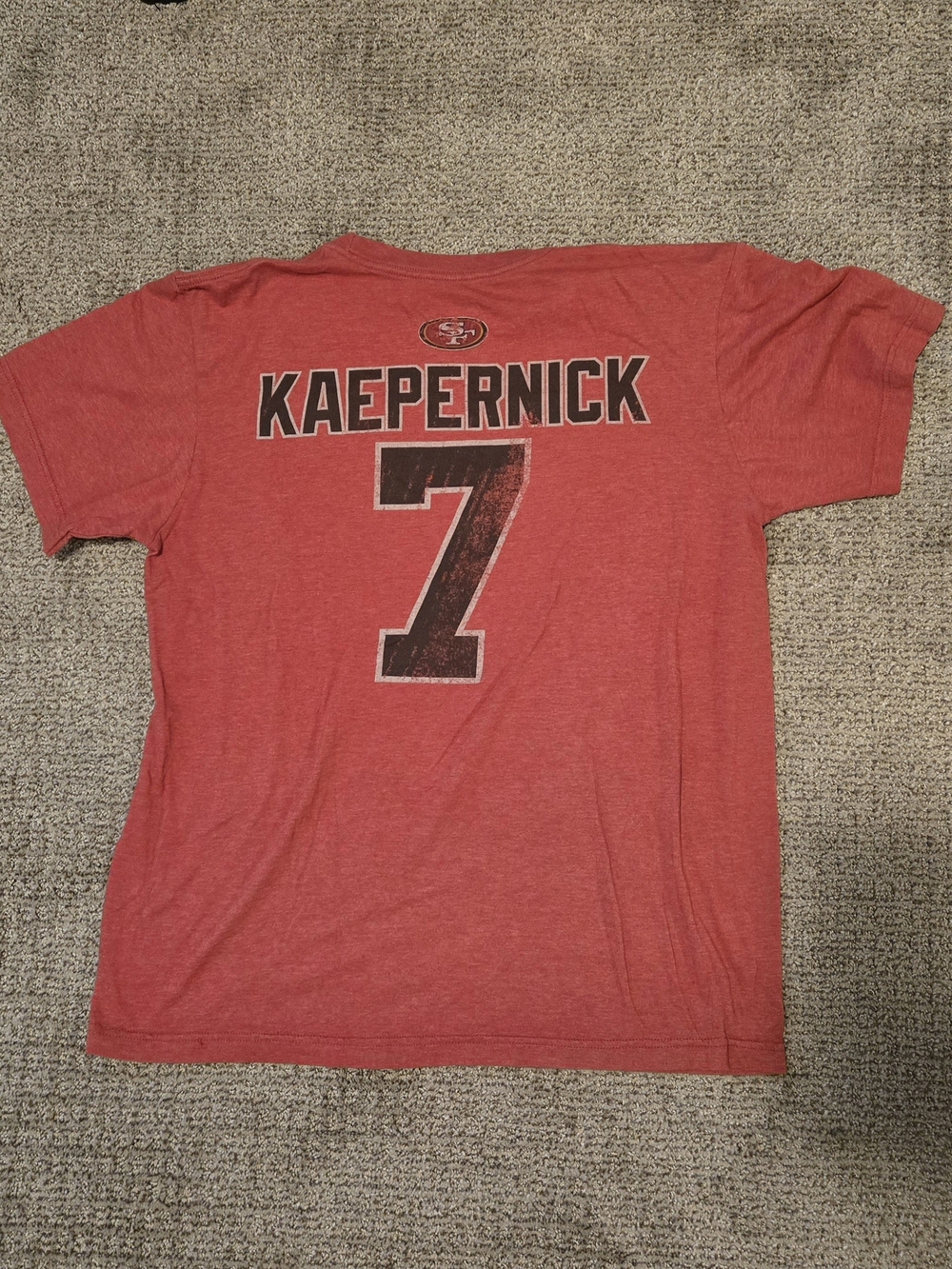 NFL Red Kaepernick #7 Men's Jersey-Style Tee